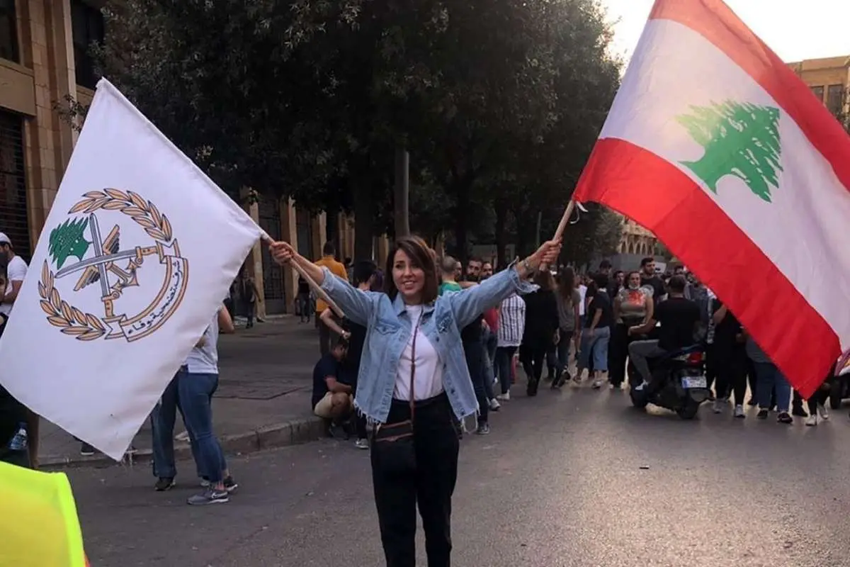(تصاویر) حضور سلبریتیها در اعتراضات لبنان