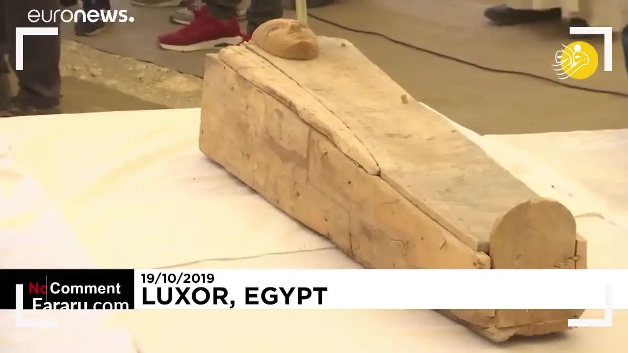 (ویدئو) کشف ۳۰ تابوت سه هزار ساله در مصر