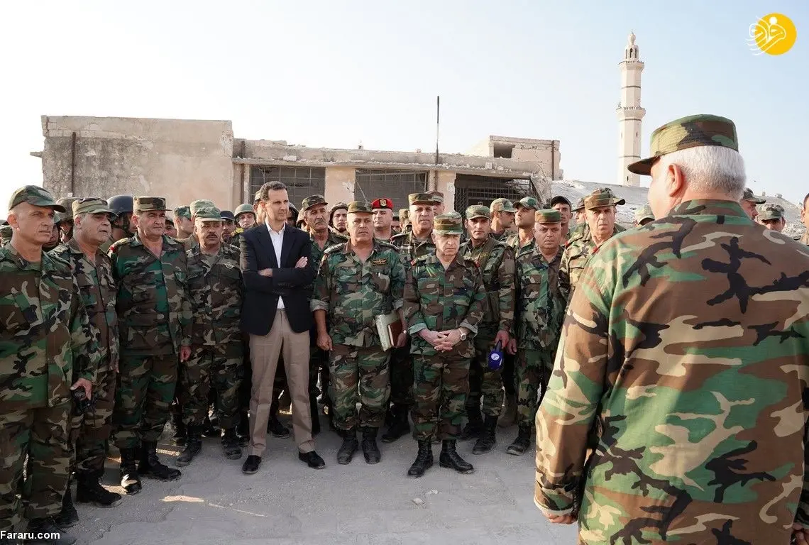 (تصاویر) بشار اسد در خط مقدم جنگ ادلب