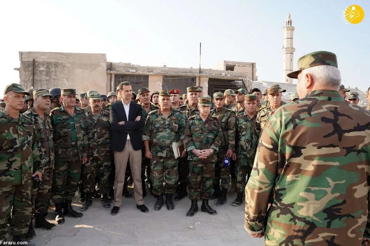 (تصاویر) بشار اسد در خط مقدم جنگ ادلب