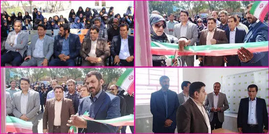 (تصویر) در کرمان پرچم ایران را به‌ جای روبان قیچی کردند!