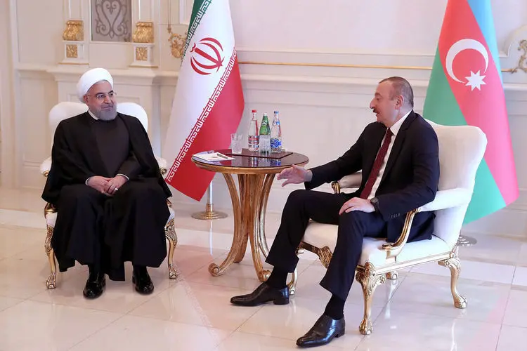 دیدار روحانی با الهام علی‌اف