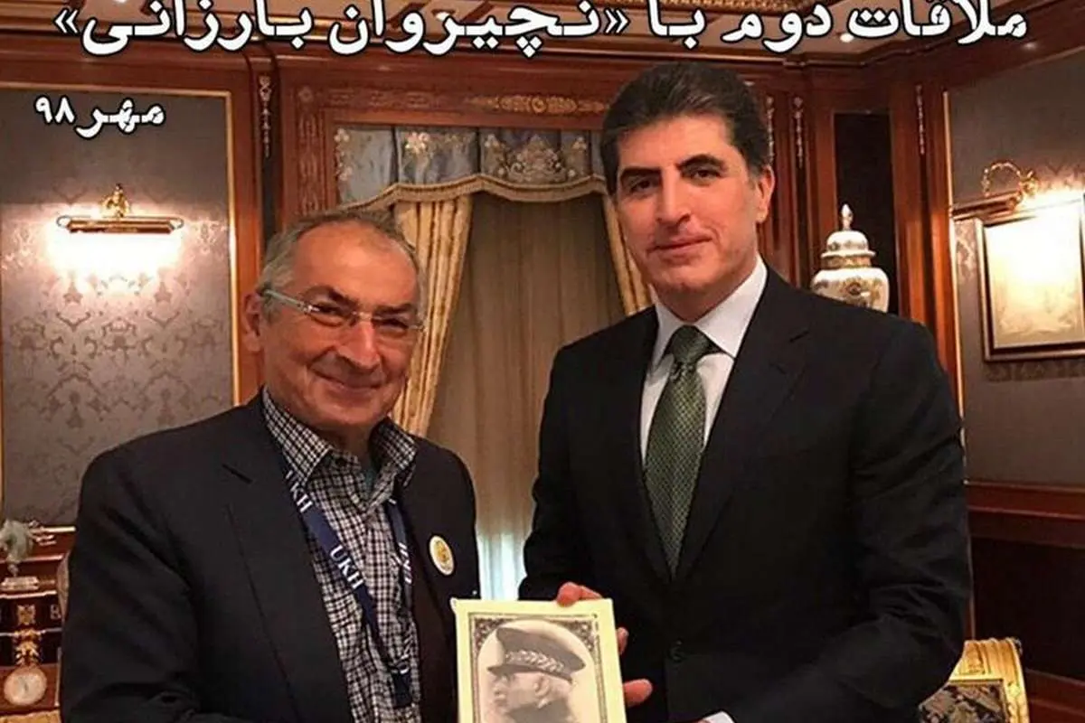 (تصویر) هدیه صادق زیباکلام به نچیروان بارزانی