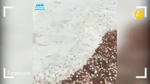(ویدئو) به راه افتادن رود تگرگ در شهرستان سرباز