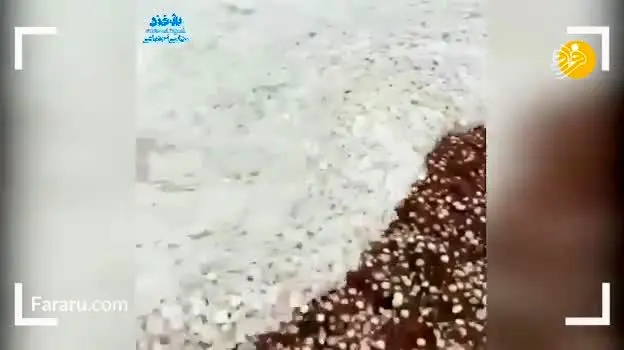 (ویدئو) به راه افتادن رود تگرگ در شهرستان سرباز