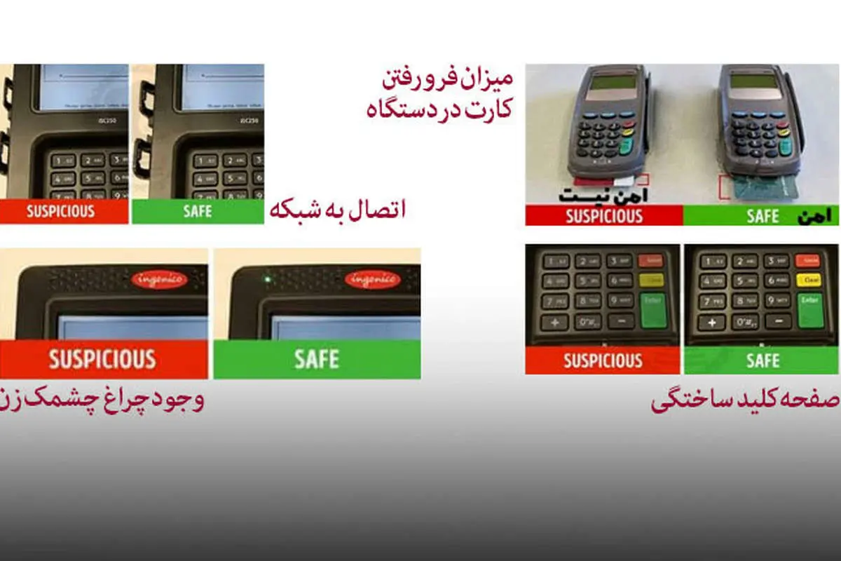 (عکس) دستگاههای «پوز» جعلی را چگونه بشناسیم؟