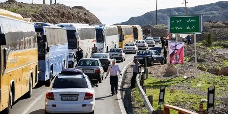 ترافیک سنگین در محور ایلام- مهران