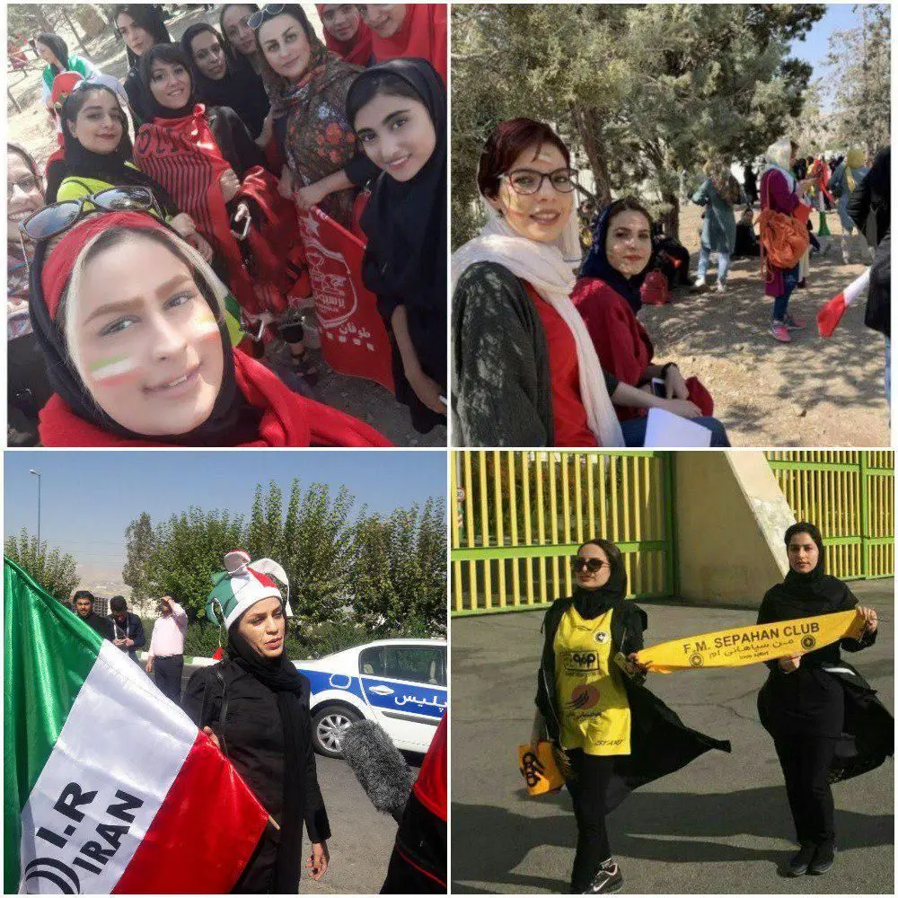 (عکس) شور فوتبالی زنان در استادیوم آزادی