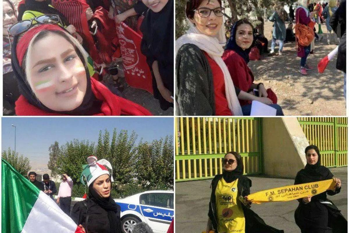 (عکس) شور فوتبالی زنان در استادیوم آزادی