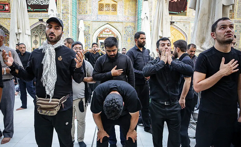 (تصاویر) حال و هوای حرم امام علی (ع) در آستانه اربعین