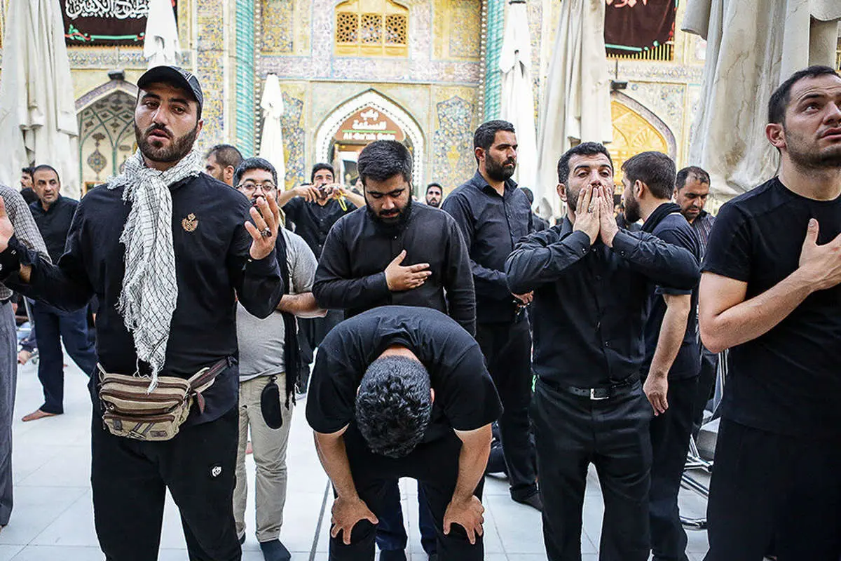 (تصاویر) حال و هوای حرم امام علی (ع) در آستانه اربعین