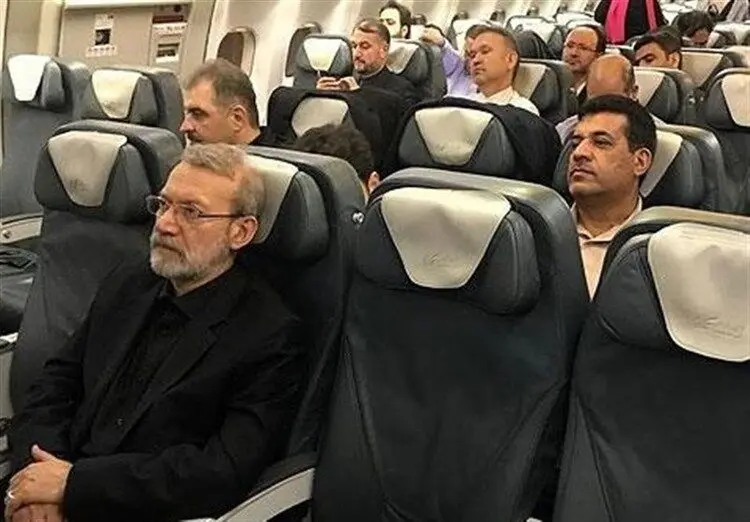 (عکس) سفر رئیس مجلس به صربستان با پرواز عادی