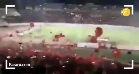 (ویدئو) حمایت از ترکیه در ورزشگاه یادگار امام!