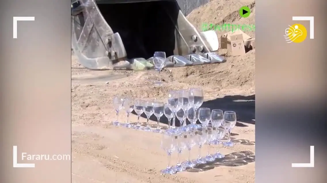 (ویدئو) توانایی خارق‌العاده راننده بیل مکانیکی
