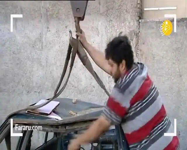(ویدئو) جمع آوری خودرو‌های رها شده در شهر