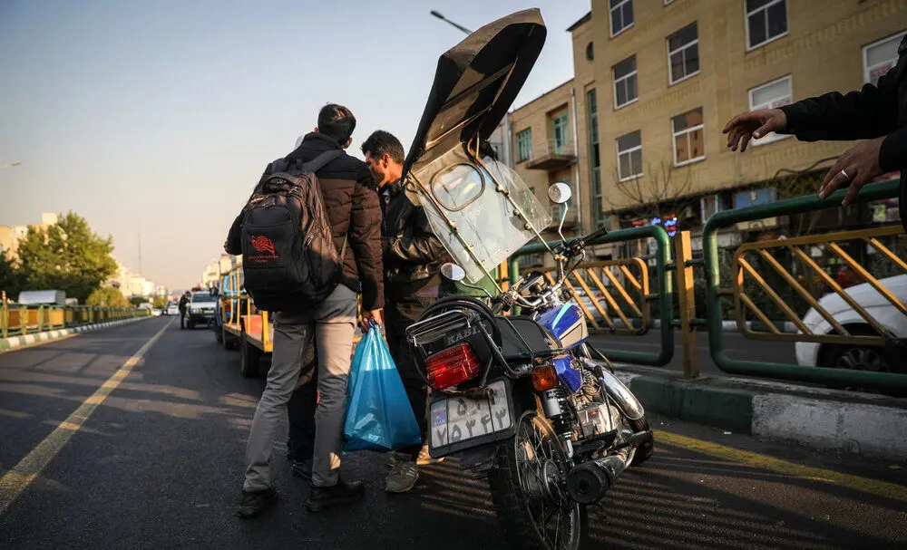 (تصاویر) برخورد با موتوسواران متخلف در تهران