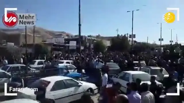 (ویدئو) تجمع در برخی خیابان‌های لرستان