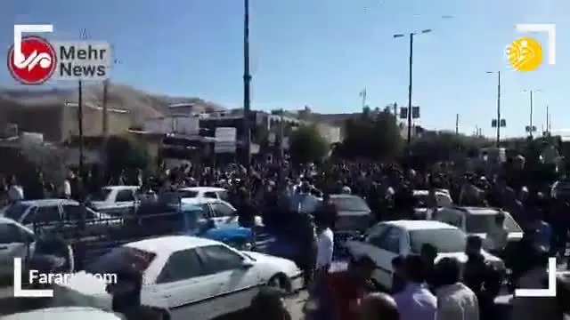 (ویدئو) تجمع در برخی خیابان‌های لرستان