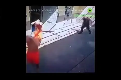 (ویدئو) گروگان گرفتن نگهبان توسط زندانیان در برزیل