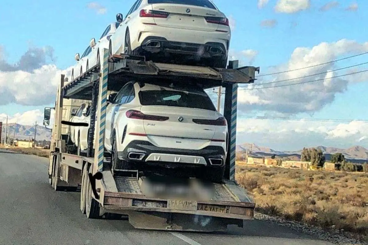(عکس) محموله BMW مدل ۲۰۲۰ در جاده‌های ایران