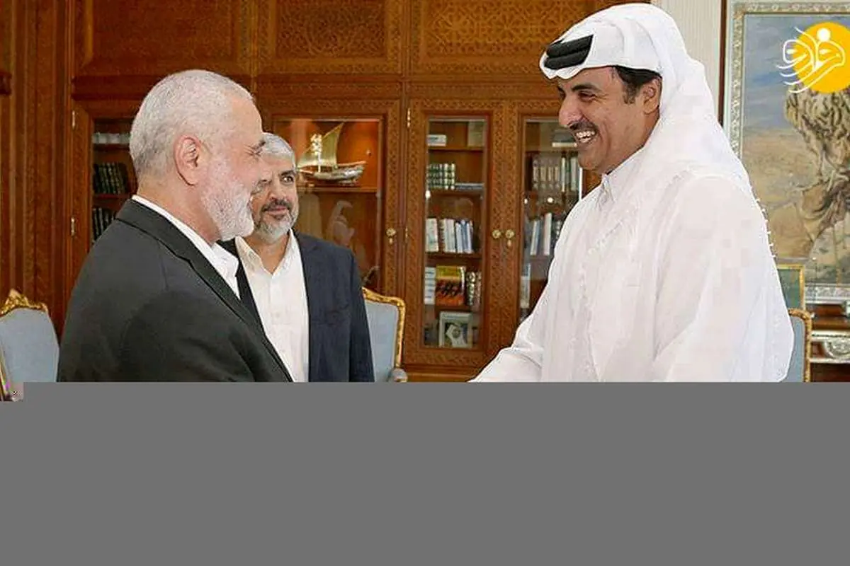 (تصاویر) استقبال امیر قطر از رهبر حماس