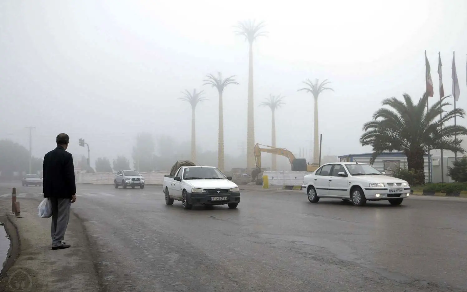 (تصاویر) اهواز در مه