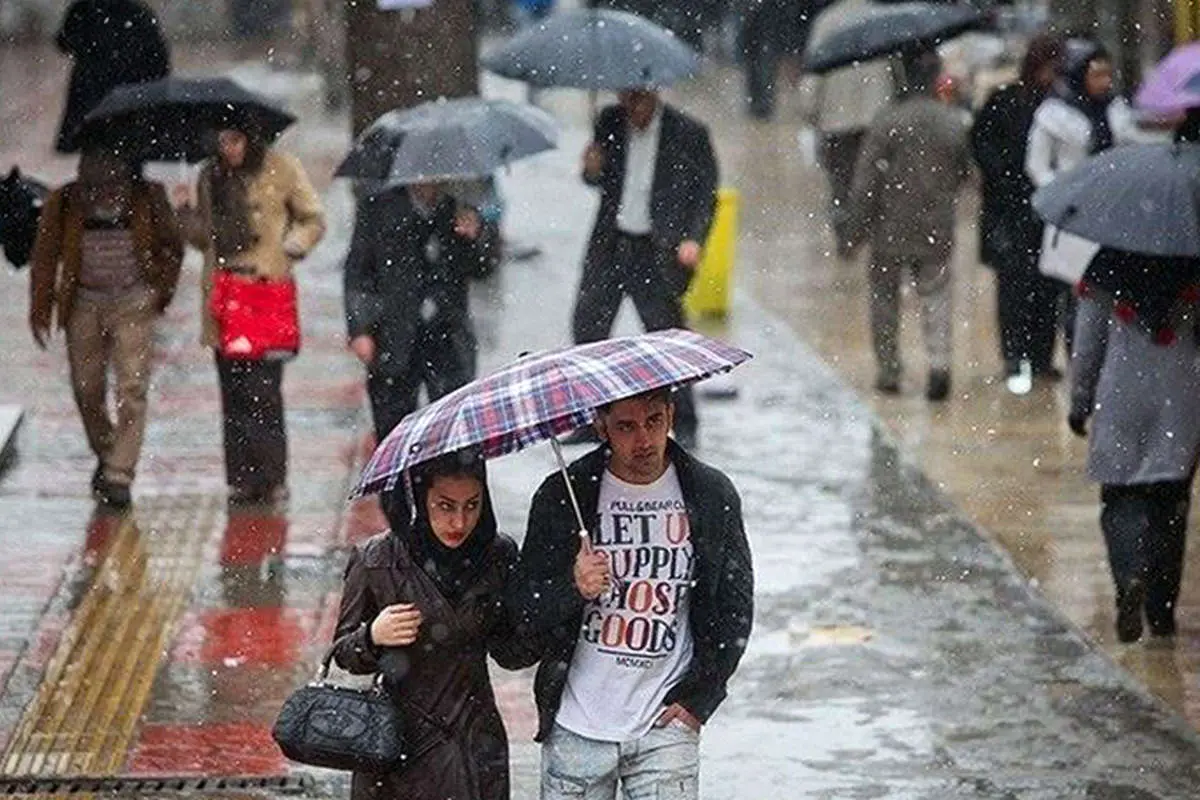 آغاز بارش برف و باران از سه‌شنبه