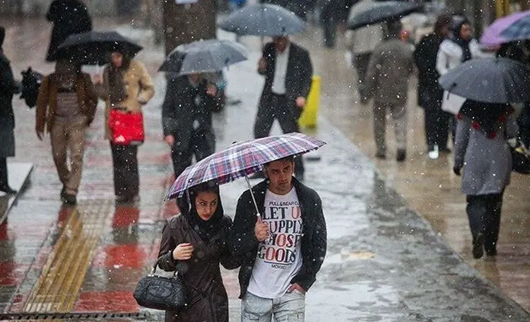 آغاز بارش برف و باران از سه‌شنبه