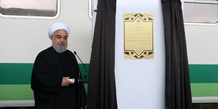 افتتاح مترو گلشهر-هشتگرد با حضور روحانی