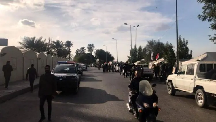 حشد شعبی خواستار پایان تحصن در مقابل سفارت آمریکا شد