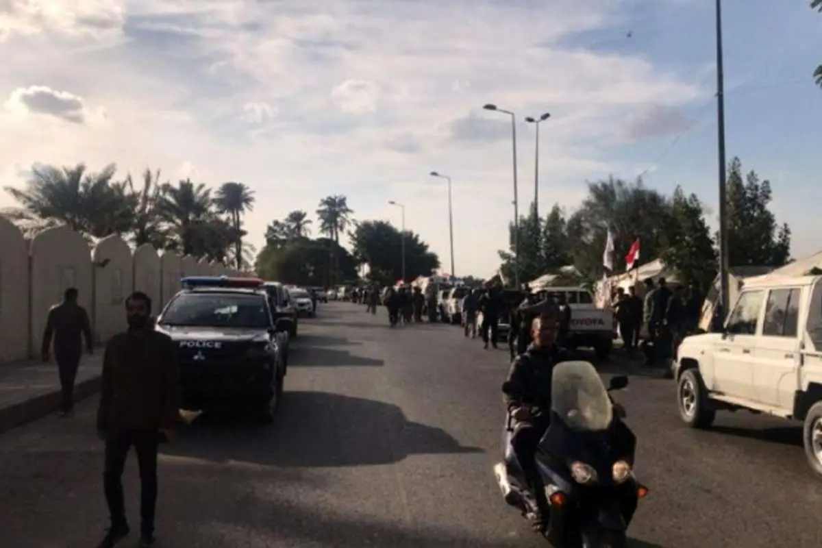 حشد شعبی خواستار پایان تحصن در مقابل سفارت آمریکا شد