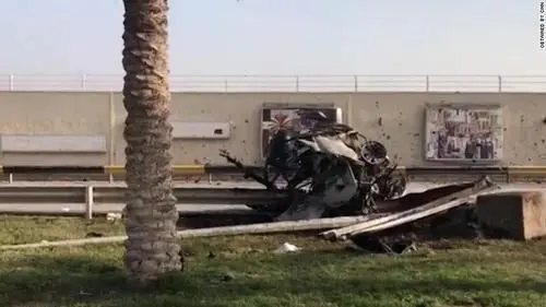 تصاویر جدید از محل شهادت سردار قاسم سلیمانی