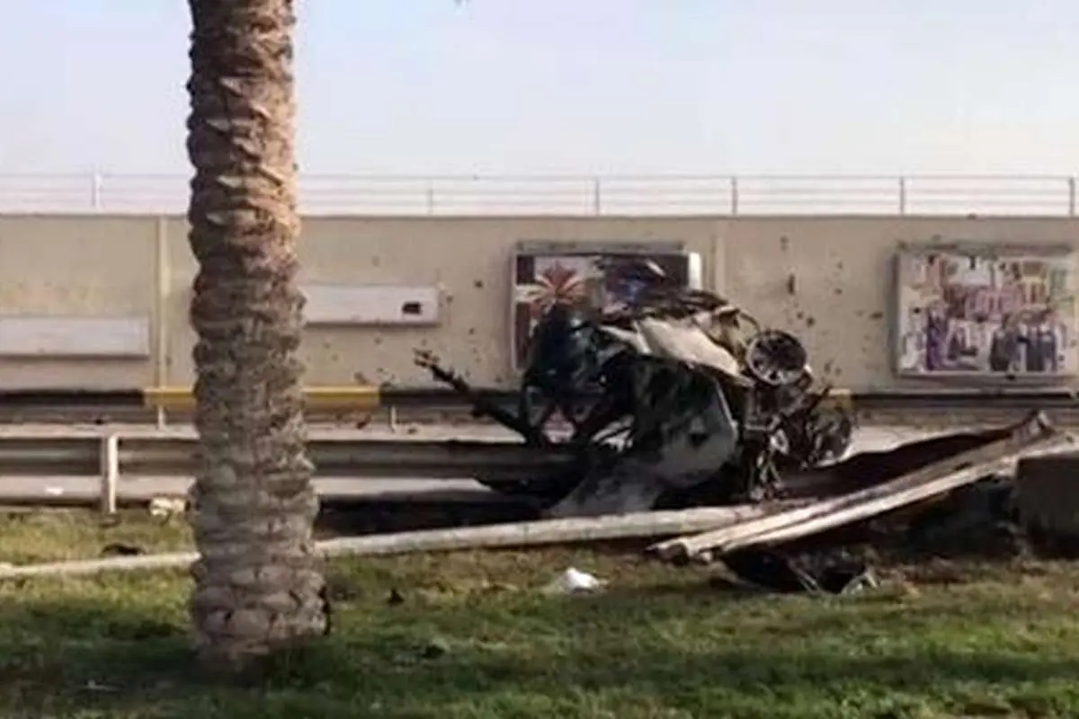 تصاویر جدید از محل شهادت سردار قاسم سلیمانی