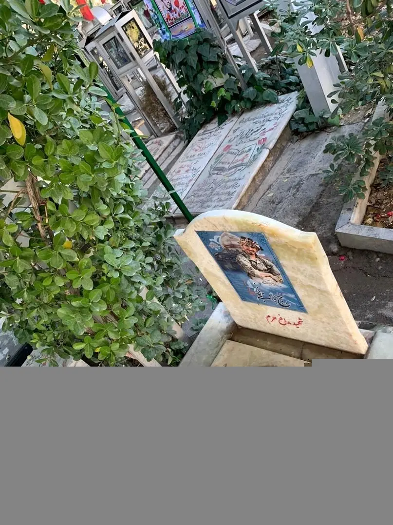 (تصاویر) محل خاکسپاری همراهان سردار سلیمانی