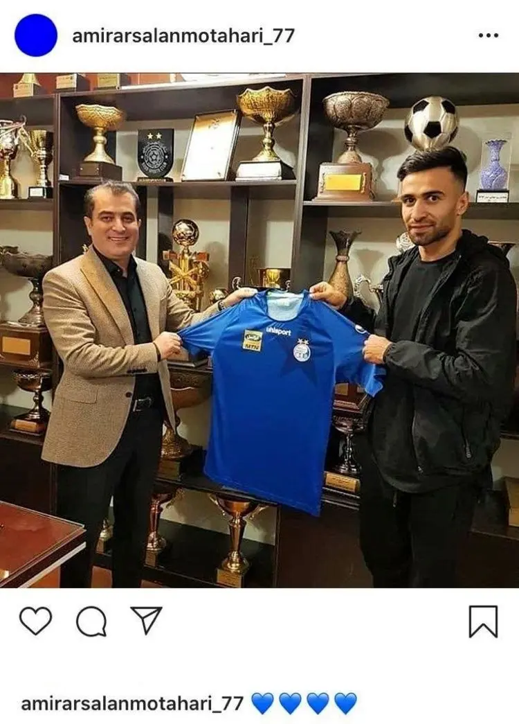 (عکس) اولین کری ارسلان مطهری برای پرسپولیسی‌ها