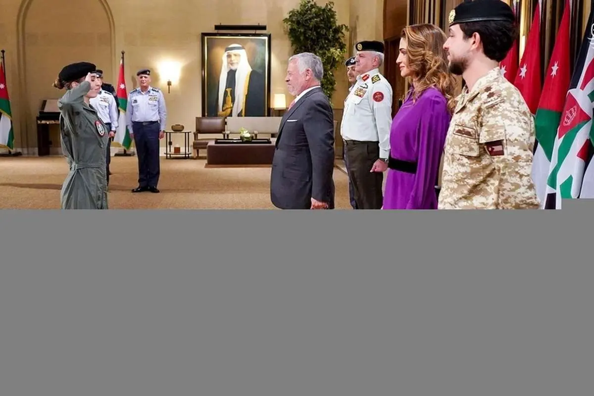 (تصاویر) دختر پادشاه اردن خلبان شد