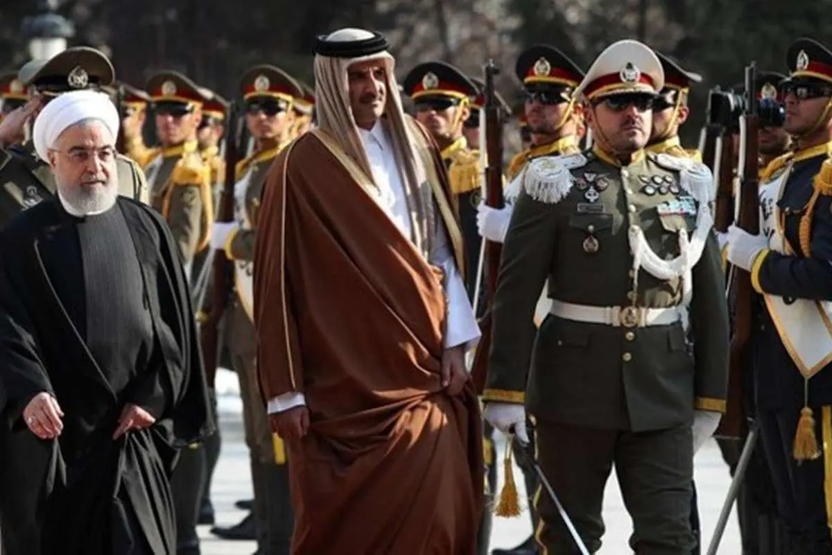 استقبال رسمی از امیر قطر توسط رئیسجمهور