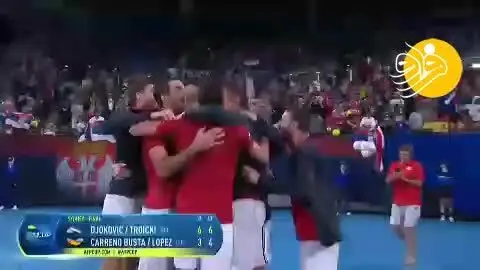 (ویدیو) قهرمانی صربستان در اولین دوره ATP Cup