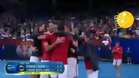 (ویدیو) قهرمانی صربستان در اولین دوره ATP Cup
