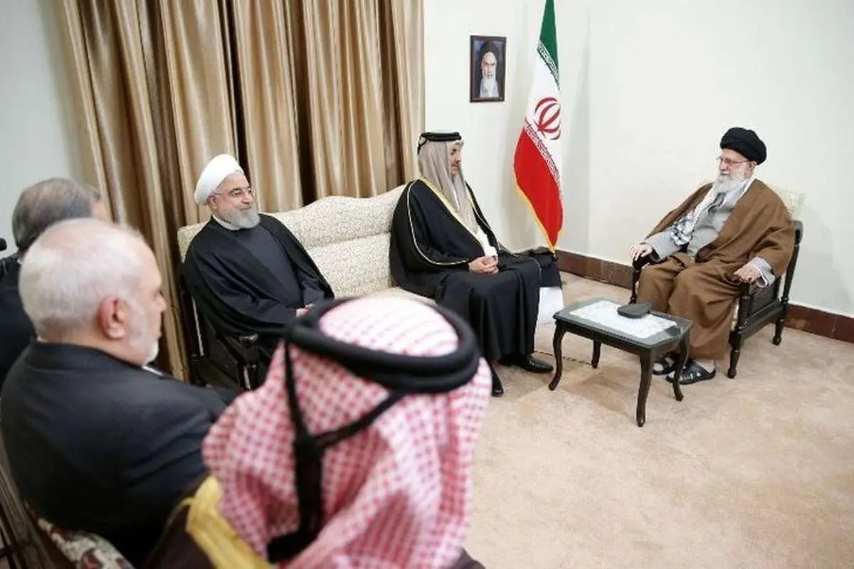 (عکس) دیدار امیر قطر با مقام معظم رهبری