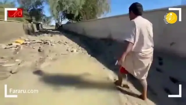 (ویدئو) تصاویر هوایی از مناطق سیل زده هرمزگان