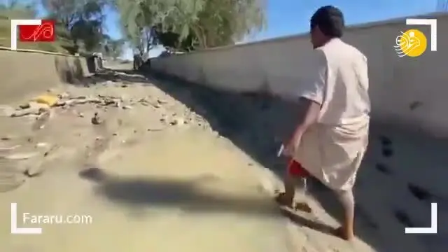 (ویدئو) تصاویر هوایی از مناطق سیل زده هرمزگان