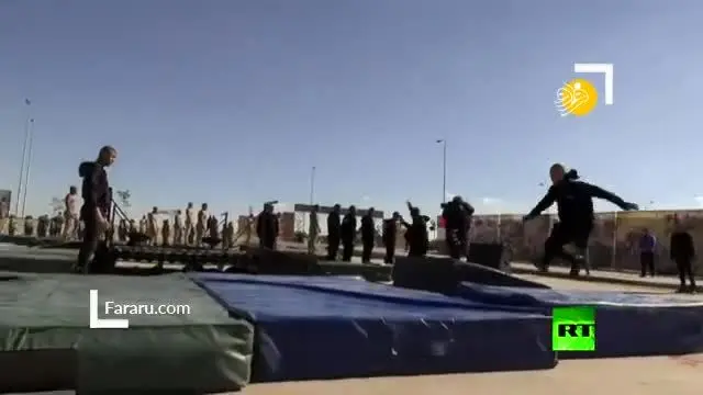 (ویدئو) آموزش‌های سنگین در آکادمی پلیس مصر
