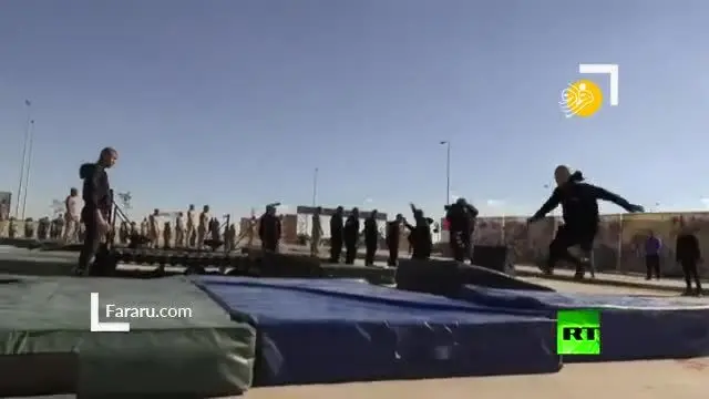 (ویدئو) آموزش‌های سنگین در آکادمی پلیس مصر