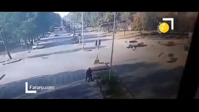 (ویدئو) لحظه تصادف دیپلمات آمریکایی در پاکستان