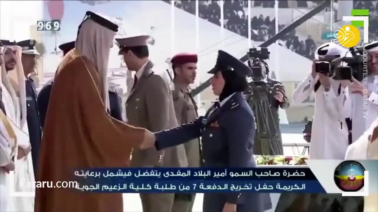 (ویدئو) دانش آموختگی اولین خلبان جنگنده زن در قطر