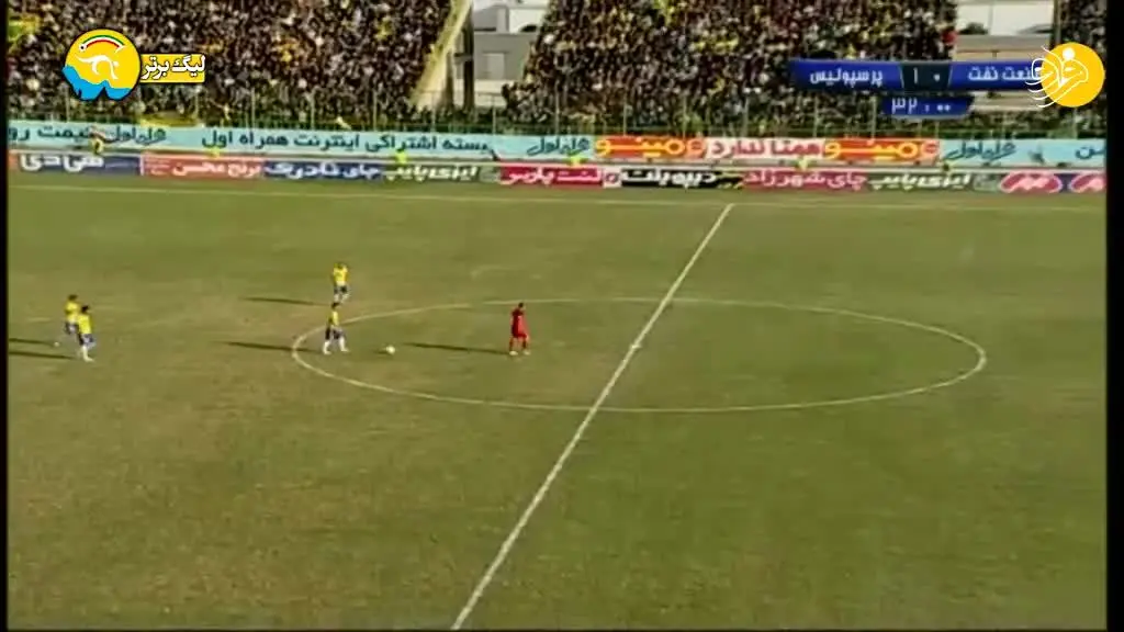 (ویدیو) گل نخست پرسپولیس به نفت آبادان توسط نوراللهی