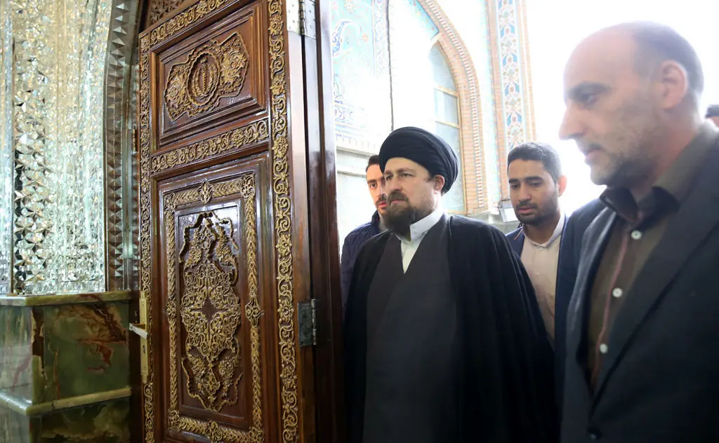 (تصاویر) سید حسن خمینی در امامزاده صالح