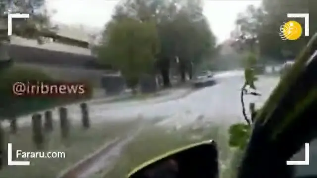 (ویدئو) بارش سهمگین تگرگ و طوفان شدید در استرالیا