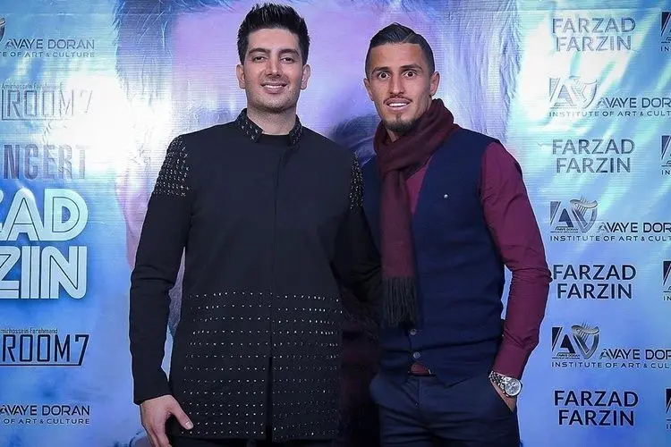 (عکس) پرسپولیسی‌ها در کنسرت فرزین